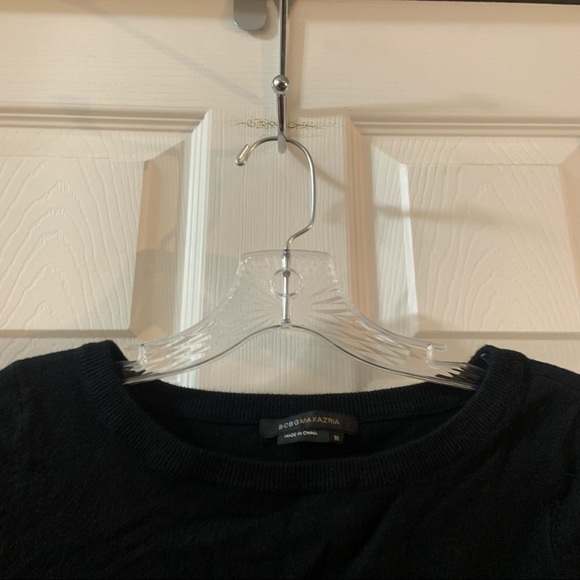 BCBGMaxazria Black BCBG Rhinestone Lightweight Sweater M - Picture 3 of 9